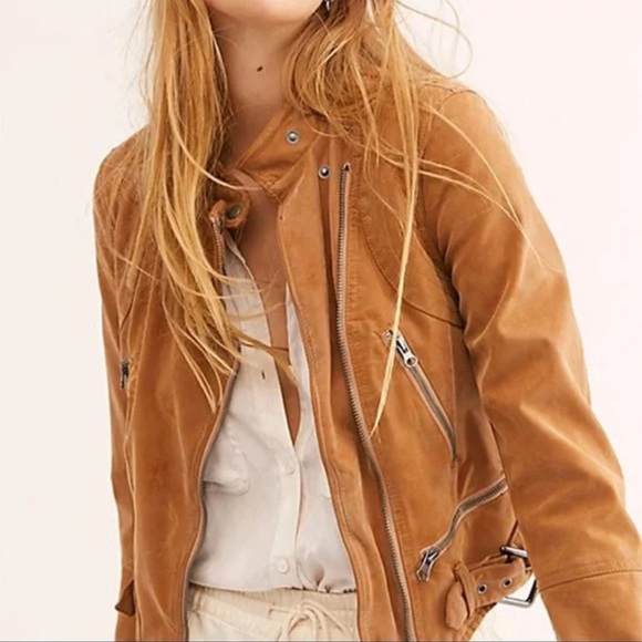 Free People Jackets & Blazers - NWT Free People Caramel Fenix Vegan Jacket